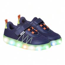 Tênis Masculino Led Confortável Infantil Menino Com Led Envio Já Camin