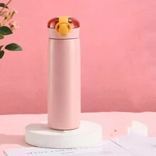 1pc 460ml/320ml/15.5oz/10.8oz Cute Bounce Travel Mug With Straw, Stainless Steel Vacuum Insulated Water Cup With Locking Lid For Outdoor Use Back To School