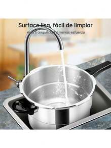 Olla a Presión Instant Pot de Gran Capacidad y Alta Calidad de 7 Litros con Vaporera de Hoja de Combustible - Plateado - Ver 2