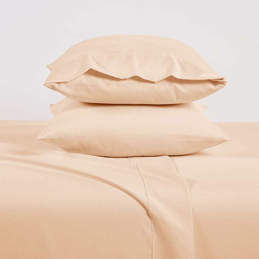 Luxury Home 1000 Thread Count Egyptian Cotton Sheet Set - 臉紅 - 查看 1