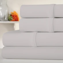 Luxury Home 1000 Thread Count Egyptian Cotton Sheet Set - فضي - مشاهدة 2