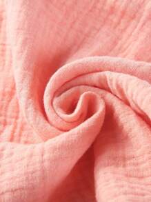 1pc Soft, Breathable & Absorbent  Plaid Rabbit Pattern Baby Bib, Burp Cloth - Multicolor - View 5