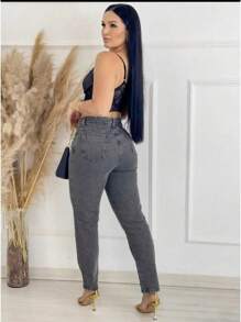 Women's Mom Pants - Đá lửa - Xem 2