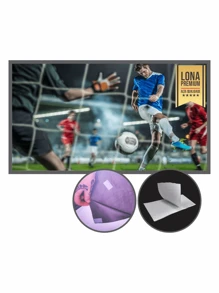 70 Inch Projection Screen Foldable Projector Canvas With Adhesive Tape - TEL70 - White - View 1