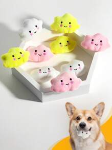 1 Đồ chơi nhồi bông hình đám mây hoạt hình dễ thương, nhỏ nhưng dễ thương cho chó và mèo, có thể tạo ra âm thanh, đồ chơi tương tác cho thú cưng, ném và chơi đồ chơi - Nhiều màu - Xem 3