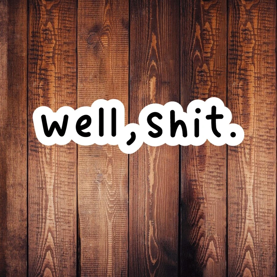 1 PC Well Sticker, Funny Sticker, Water Bottle Sticker, Waterproof Decal For Laptops And Computers Back To School - Multicolor - View 1