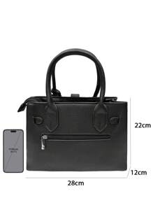 Bolsos de mano para mujer MILANO, de piel de PU, minimalistas, de lujo tranquilo, de moda, para trabajo, viajes, citas y viajes, de alta calidad y gran capacidad, 28 cm * 12 cm * 22 cm