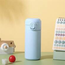 Bình nước cách nhiệt chân không hai lớp bằng thép không gỉ 300ml/10,55oz, cốc đựng nước hình hạt đậu dễ thương cho học sinh, quà tặng khi trở lại trường - nhiều màu - Xem 12