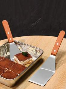 1pc Tiramisu Shovel Knife, Stainless Steel Material, Used For Cutting Cakes, Flatting Bread And Pancakes, Teppanyaki And Baking Tools