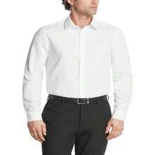 Calvin Klein | Men's Slim-Fit Dress Shirt - 白色 - 查看 1