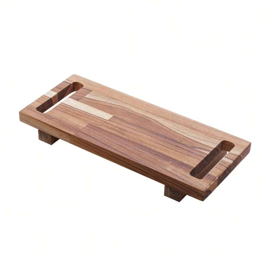 Woodart Teak Wood Tray 50cm X 20cm X 4cm - Trong sáng - Xem 1