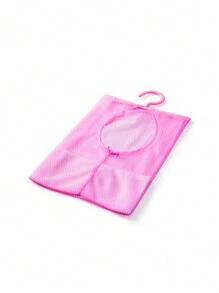1 pièce/set Organisateur suspendu en maille pour salle de bain, sac en maille monté au mur en plastique, sac de rangement pour salle de bain