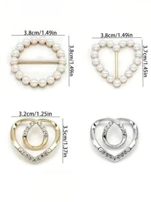 6 Stücke Kleider Eckknopf, T-Shirt Taille dekorativer Ring und kreativer Schaltknopf für Schals, geeignet für Kleidung, Gürtel und Schals