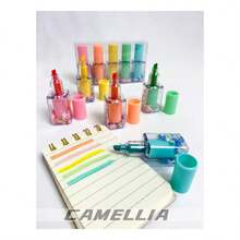 Kit de 5 Peças Marca-Texto em Forma de Esmalte - Tom Pastel - Conjuntos - Visão 6