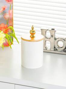 1 pieza/set Recipiente de almacenamiento de alimentos de cerámica con tapa de madera, tarro de cocina, tarro de alimentos de cerámica hermético con tapa de madera sellada, envase de almacenamiento de cocina, para café, harina, azúcar, especias, té, hierbas, artículos esenciales de cocina, mejor artículo de valor - Multicolor - Ver 17