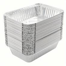 20 片装优质铝箔烤盘 - 耐用、一次性炊具，适合烧烤、烘焙和烘烤 - 非常适合外卖、餐食准备和派对 - 多色 - 查看 8
