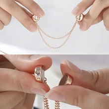 2pcs/4pcs Magnetic Snap Clip On Hem & Cuff Fasteners, Removable Metal Clips For Pants Leg And Sleeve Adjustment, No Sewing Required - Multicolor - View 9