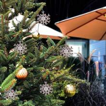 1 pezzo Decorazione natalizia legno appeso, ornamenti natalizi in legno divertenti, decorazioni natalizie per finestre, albero di Natale, piante, corona, decorazioni natalizie in legno appese - Multicolore - Visualizzare 4