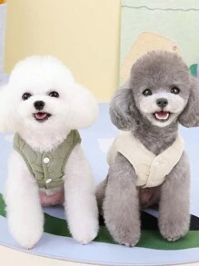 Leash Harness Vest Pet Clothes For Small/Medium Dogs & Cats, Autumn/Winter Pet Supplies