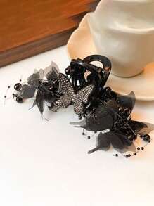 topshiny 1 件多层网状蝴蝶发夹，高品质时尚女士发饰发夹发夹发夹发夹发夹发夹秋冬发饰女士度假装女士 - 彩色 - 查看 5