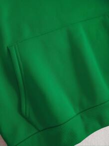 Custom Text Women's Hooded Sweatshirt - Personalize Add Your Own Text/Name To Design Your Personalized Printed Sweatshirt, Women Tops ,Fall Tops ,Green Top,Custom Top,Custom Sweatshirt,Winter Clothes,Personalized Text, Long Sleeve - Green - View 6