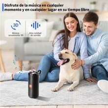 Bocina Bluetooth Portátil, Bocina Altavoz Bluetooth 5.1 - Negro - Ver 4