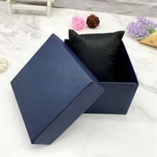 1pc Watchbox, A Lovely Home For Your Cherished Watches (Box Only), 2 Random Blue Colors - Blue - View 1