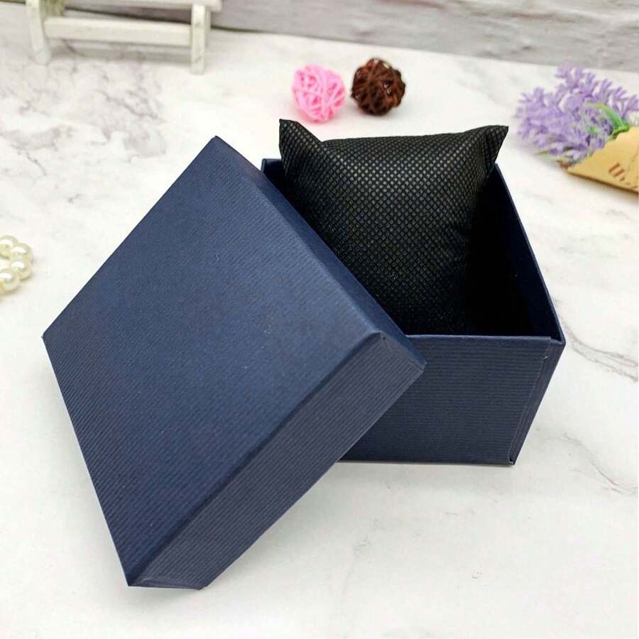 1pc Watchbox, A Lovely Home For Your Cherished Watches (Box Only), 2 Random Blue Colors - Blue - View 1
