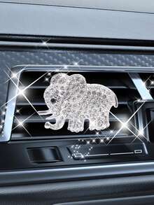 1 件装汽车出风口装饰钻石镶嵌大象汽车空调出风口装饰 - 均碼 - 查看 4
