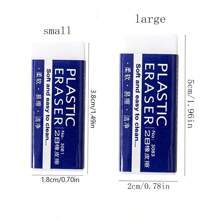 6pcs/10pcs/30pcs Exam Dedicated Erasers, Pencils Write Clean Without Traces Creative Stationery Supplies For Students