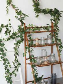 2szt. Sztuczne bluszcze, girlanda z bluszczu z zielonymi liśćmi, sztuczne rośliny wiszące, dekoracja zieleni do sypialni, okien, ścian, wesel, wystroju domu, wystroju zewnętrznego