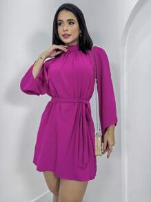 Women Midi Dresses - Màu Hoa hồng đỏ - Xem 1
