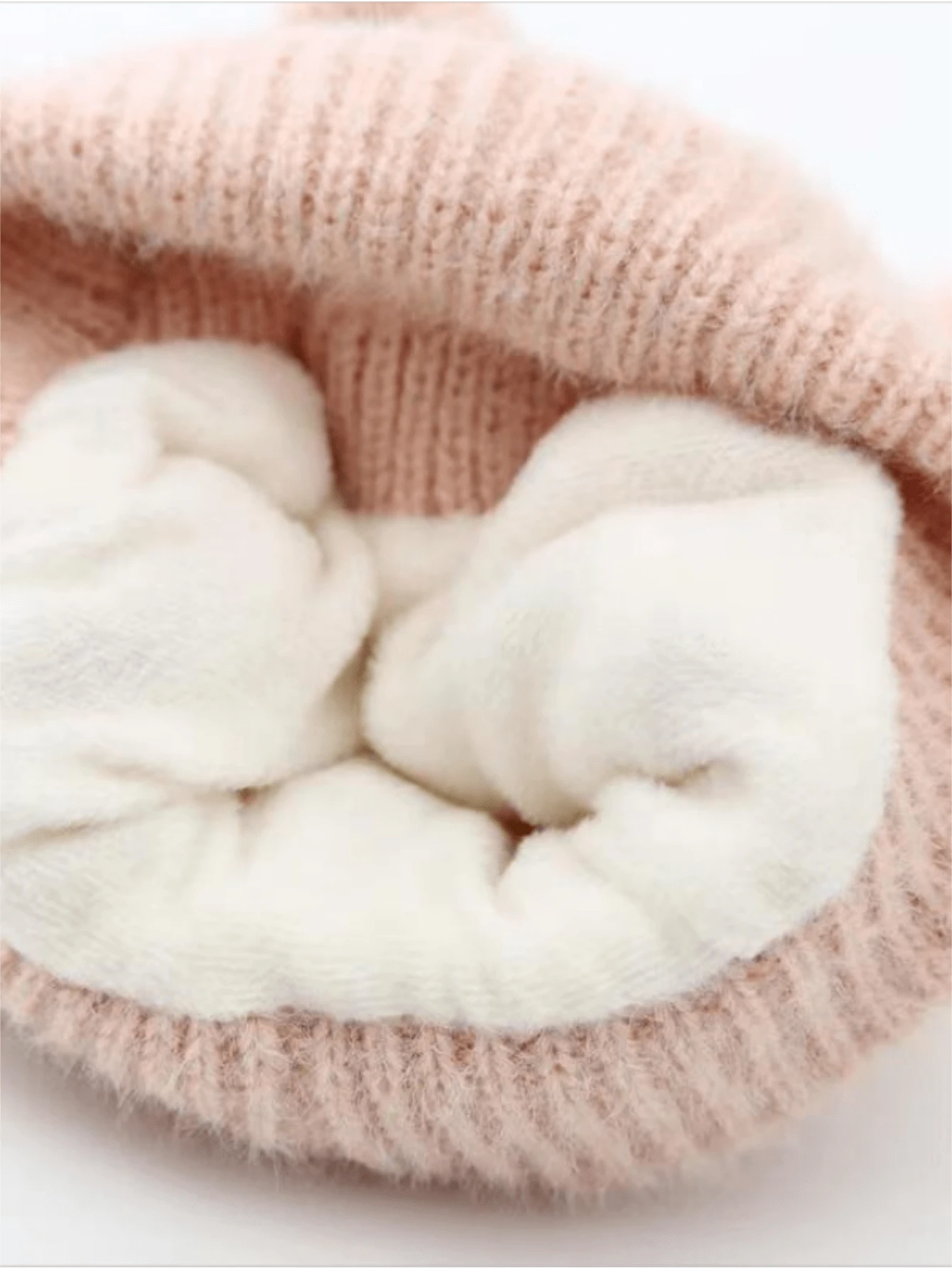 Cute Infant Winter Knitted Ear Protection Beanie Hat, Suitable For 14