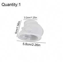 1 pieza Molde de silicona de resina con forma de calavera 3D, molde de resina epoxi de 3 tamaños para manualidades DIY, arcilla, elaboración de velas, decoración del hogar de Halloween - Multicolor - Ver 6