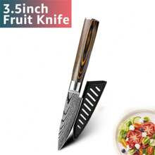 1pc 7-Inch Stainless Steel Vegetable Cleaver With Wooden Handle - Brown - View 14