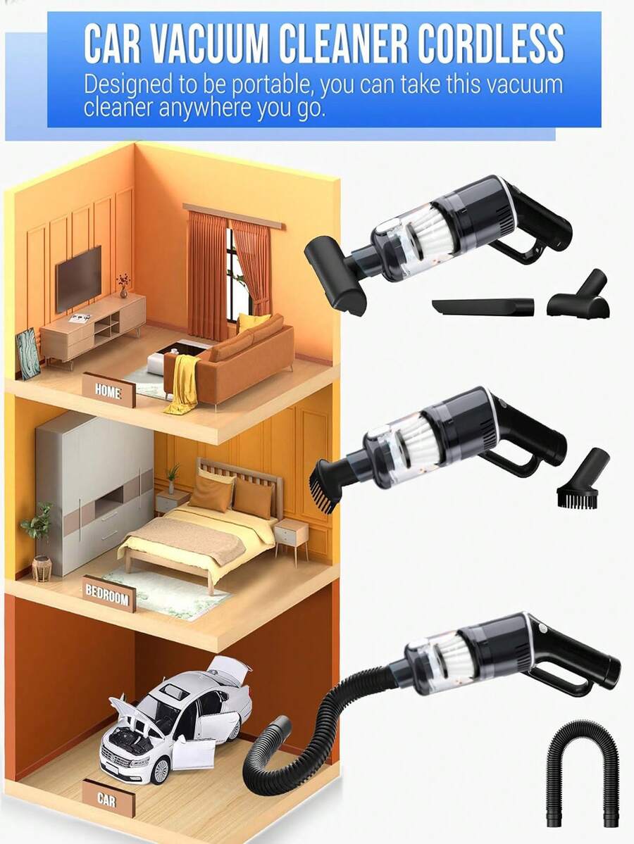 Handheld Vacuum Cleaner Cordless Power Suction Portable Vacuum Cleaner