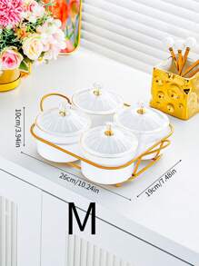 1 Set, Creative Nut Box With Lid - Transparent Fruit Bowl For Snacks And Kitchen Decor - Multicolor - View 19