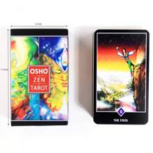 Osho Zen Tarot Cards - Exquisite Pocket-Size Tarot Deck With Smooth Surface, 78 Major & Minor Arcana. Scan QR Code To Access Game Guide.