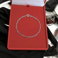 Kit 2 925 Silver Bracelets With Thin Chain - 銀色 - 查看 6