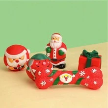 圣诞节宠物咀嚼玩具（带声音）圣诞版 - 彩色 - 查看 8