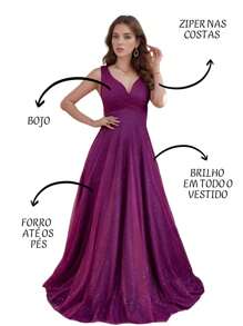Grife Velasco Women Party Dresses - 玫瑰紅 - 查看 3
