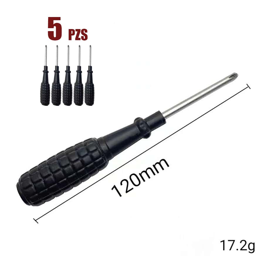 Speravity Destornillador multiusos herramienta de reparación manual de doble cabeza con mango de plástico suministros de mantenimiento de Herramientas y ferretería Negro Destornillador De Granada Negra Con Mango De Granada De Maíz Magnético, Destornillador Portátil Cruzado, Destornillador, Herramienta Doméstica - Negro - Ver 1