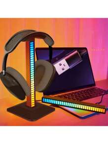 Suporte Fone De Ouvido Headset Headphone Efeitos Rgb Gamer