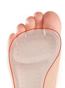 1双七垫女防滑防臭鞋垫减震柔软舒适自粘高跟鞋不累脚女高跟鞋女浅口鞋男运动鞋夏季 - 彩色 - 查看 4