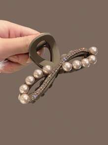 topshiny 1 pieza Pinza de pelo con cristales brillantes con decoración de rhinestones para mujeres y niñas, accesorio de moda para fiestas, combinar con atuendos, fotografía - Pinzas para el cabello, pasadores, ganchos, pinzas para el cabello