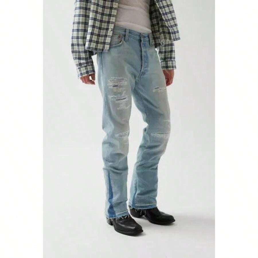 Levi's 501 54 Original Fit Custom Jean - Vintage Denim Medium - View 1