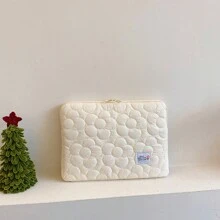 1 túi đựng máy tính xách tay thêu hoa 13/14/15,6 inch, túi bảo vệ iPad 11 inch, túi đựng máy tính xách tay dễ thương và có in hình cá nhân, chống sốc và chống mài mòn, thích hợp để đi học, đi làm, làm quà tặng sinh nhật và trở lại trường - túi máy tính - Xem 18