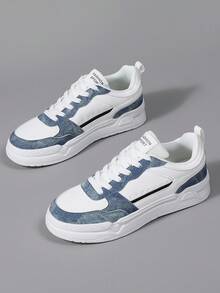 Giày thể thao nam, giày thể thao đế mềm, giày đế bằng, giày thể thao Academy thoải mái, giày thường ngày nhẹ, cổ thấp - Màu xanh lam - Xem 7