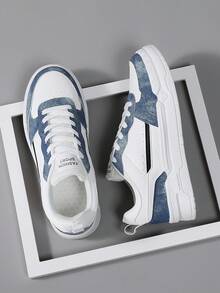 Giày thể thao nam, giày thể thao đế mềm, giày đế bằng, giày thể thao Academy thoải mái, giày thường ngày nhẹ, cổ thấp - Màu xanh lam - Xem 4