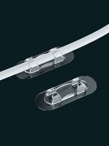 5/10/15/20 piezas Fijador de cables, Clips para cables sin taladrado, Tomas de almacenamiento, Clips autoadhesivos para cables de red, Organizador sin clavos